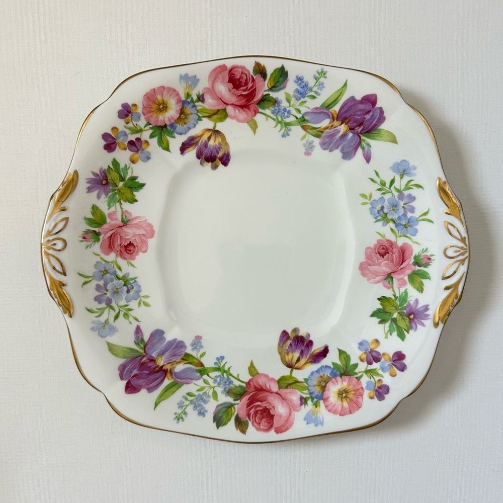 Vintage Bone China Plate - Symphony